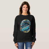 Arty Cruise Boat Spaceship Captain Sweatshirt (Vorne ganz)