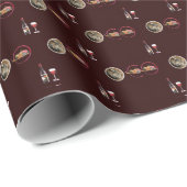 Arty Valentine Gift Collection- Decadent Noir  Geschenkpapier (Rolleneckpunkt)