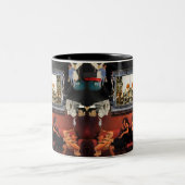 Arty Valentine Gift Collection- Decadent Noir Zweifarbige Tasse (Mittel)
