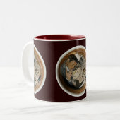 Arty Valentine Gift Collection- Decadent Noir  Zweifarbige Tasse (Vorderseite Links)