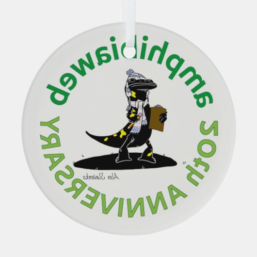 #ArtYourAmphibian2020 - Alex Slavenko Ornament Aus Glas (Rückseite)