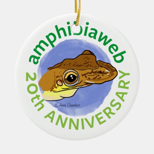 #ArtYourAmphibian2020 - E. Anne Chambers - Diaglen Keramik Ornament (Vorne)