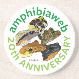 #ArtYourAmphibian2020 - E. Anne Chambers Getränkeuntersetzer