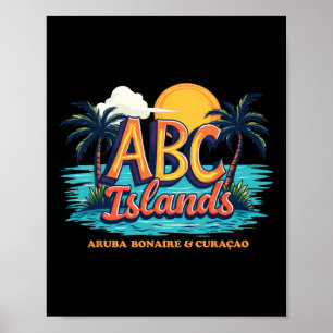Aru Bonaire Curacao Kreuzfahrt Urlaub Karibik Abc Poster