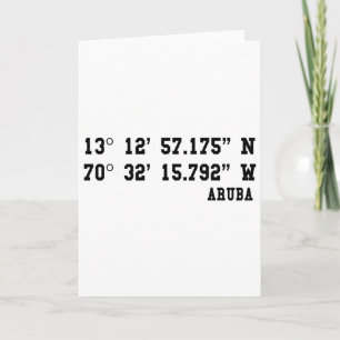 Aru Coordinates Design Sommerferien Karibik I Karte