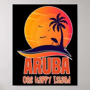 Aru Eine Glückliche Insel Schöne Sonnenuntergangss Poster