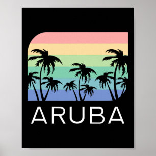Aru Insel Strand Retro Vintage Urlaub Souvenir F Poster