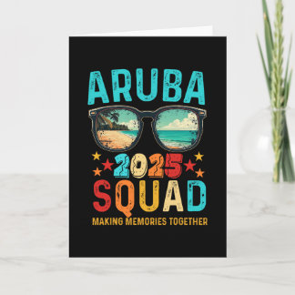 Aru Squad 2025 Urlaub Freund Familie passendes Gro Karte