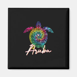 Aru Tie Dye Meeresschildkröte passende Familienfer Magnet