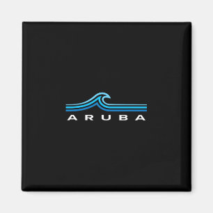 Aru Waves Vintage Herren Damen Mädchen Jungen Reis Magnet