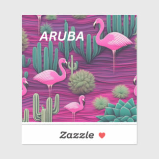 Aruba abc Inseln West Indies Ferien Karibik Aufkleber