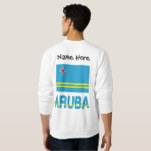 Aruba Aruban Flag Black Personalization Sweatshirt (Schwarz voll)