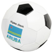 Aruba Aruban Flag Personalisiert Fußball (Dreiviertel)