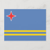 Aruba - Aruban-Flagge Postkarte (Vorderseite)