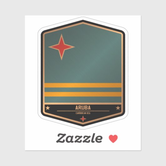 Aruba Aufkleber (Blatt)