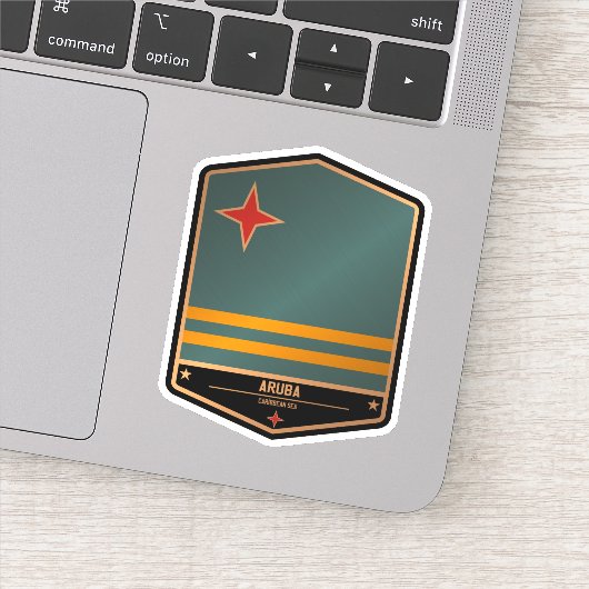 Aruba Aufkleber (Detail)