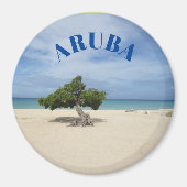 Aruba Beach Scene Magnet (Vorne)