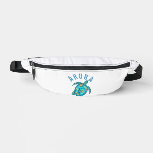 Aruba Beach Sea Schildkröte Illustration Bauchtasche