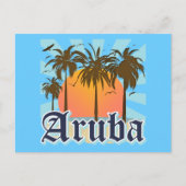 Aruba Beach Sunset Postkarte (Vorderseite)