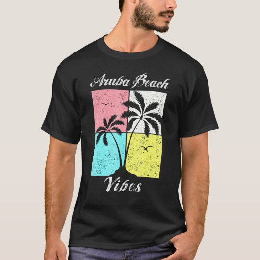 Aruba Beach Tropical Vibes Vacation Souvenirs 1 T-Shirt (Vorderseite)