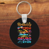 Aruba Birthday Trip Vacation 2026 Matching Group Schlüsselanhänger (Vorderseite)