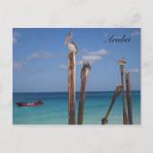 Aruba, Blauer Himmel im Paradies Postkarte (Vorderseite)