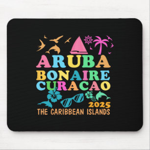 Aruba Bonaire Curacao 2025 Insel Karibik Reise Mousepad
