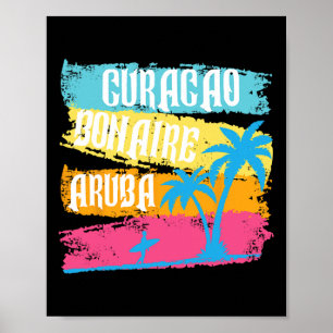 Aruba Bonaire Curacao Urlaub Karibische Inseln S Poster