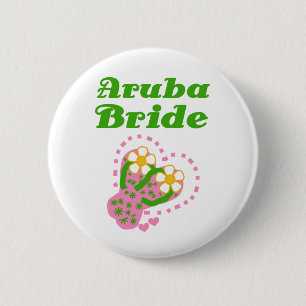 Aruba-Braut Button