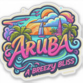 Aruba Brise Aufkleber (Vorderseite)