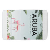 Aruba Caribbean Sea Flamingo | Funny Flaming Badematte (Vorderseite)