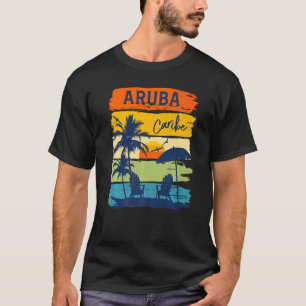 Aruba Caribe 2022 Familie Paare T-Shirt