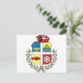 Aruba Coat of arm AW Postkarte (Stehend Vorderseite)