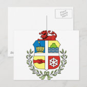 Aruba Coat of arm AW Postkarte (Vorne/Hinten)