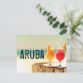 Aruba Cocktails Postkarte (Stehend Vorderseite)