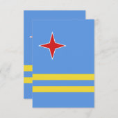Aruba Dankeskarte (Vorne/Hinten)