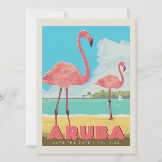 Aruba | Datum vormerken Save The Date (Vorderseite)