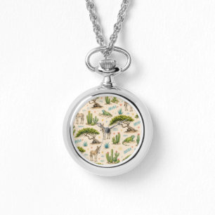 Aruba Divi-Baum, Esel, Iguane, Kaktus Armbanduhr