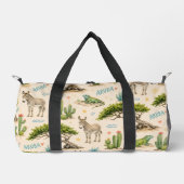 Aruba Divi-Baum, Esel, Iguane, Kaktus Duffle Bag (Vorderseite)