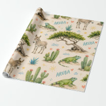 Aruba Divi-Baum, Esel, Iguane, Kaktus