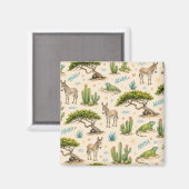 Aruba Divi-Baum, Esel, Iguane, Kaktus Magnet (Vorderseite/Rückseite)