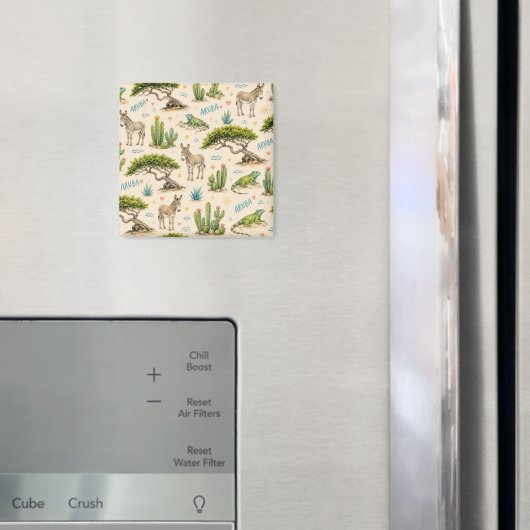 Aruba Divi-Baum, Esel, Iguane, Kaktus Magnet (In Situ (Kühlschrank))