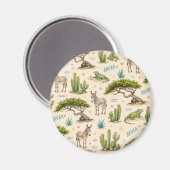 Aruba Divi-Baum, Esel, Iguane, Kaktus Magnet (Vorderseite/Rückseite)
