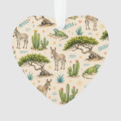 Aruba Divi-Baum, Esel, Iguane, Kaktus Ornament (Vorderseite)