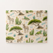 Aruba Divi-Baum, Esel, Iguane, Kaktus Puzzle (Horizontal)