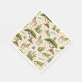 Aruba Divi-Baum, Esel, Iguane, Kaktus Serviette (Ecke)