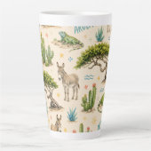 Aruba Divi-Baum, Esel, Leguan, Kaktus Milchtasse (Vorderseite)