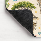 Aruba Divi-Baum, Esel, Leguan, Kaktus Mousepad (Ecke)