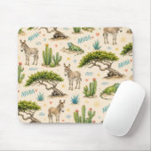 Aruba Divi-Baum, Esel, Leguan, Kaktus Mousepad (Mit Mouse)