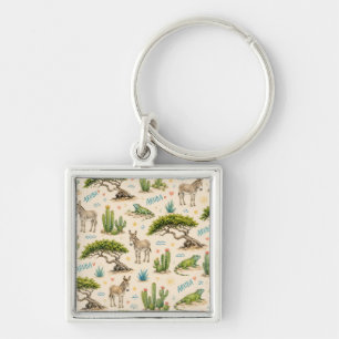Aruba Divi-Baum, Esel, Leguan, Kaktus Schlüsselanhänger